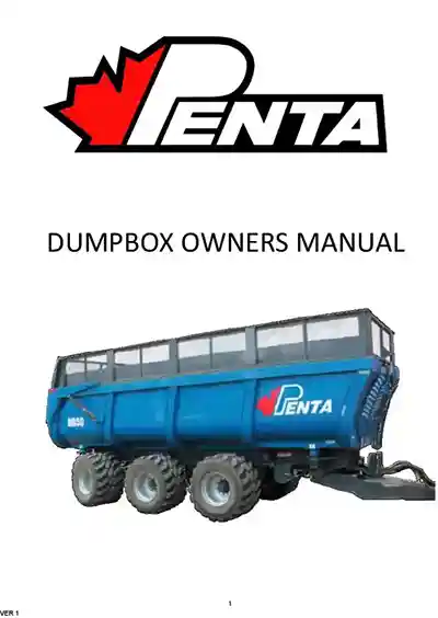 DUMPBOX OWNERS MANUAL Cover